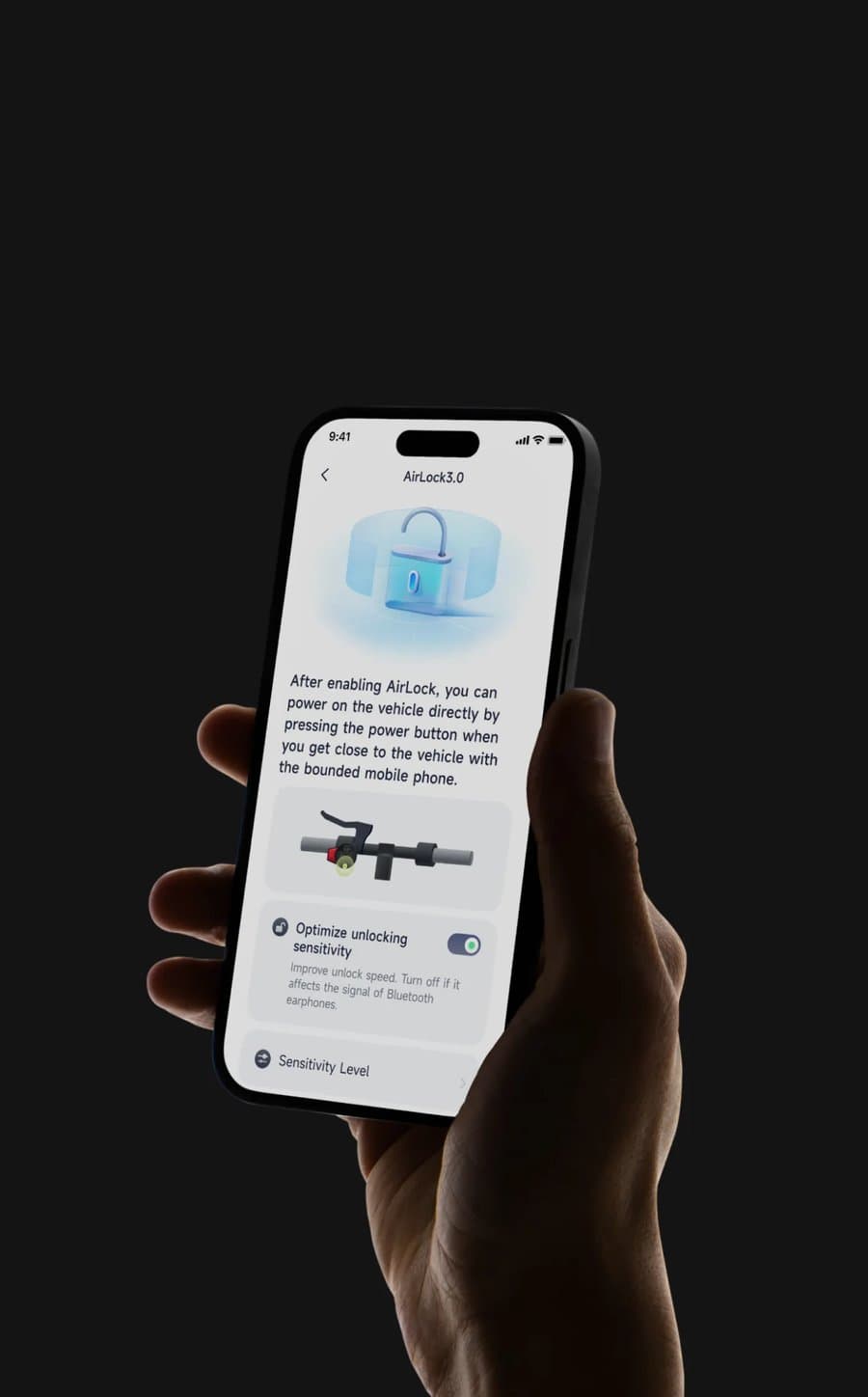 App Segway Mobility · AirLock 3.0 para bloqueo automático del vehículo